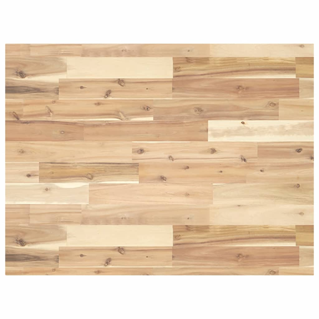 Estante de lavabo de pared acero y madera maciza de acacia - Imagen 8