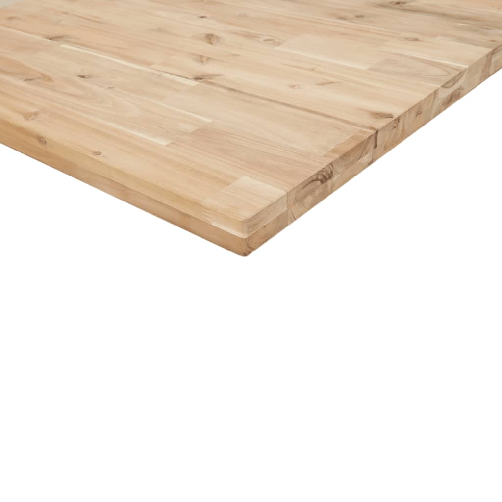 Estante de lavabo de pared acero y madera maciza de acacia - Imagen 10