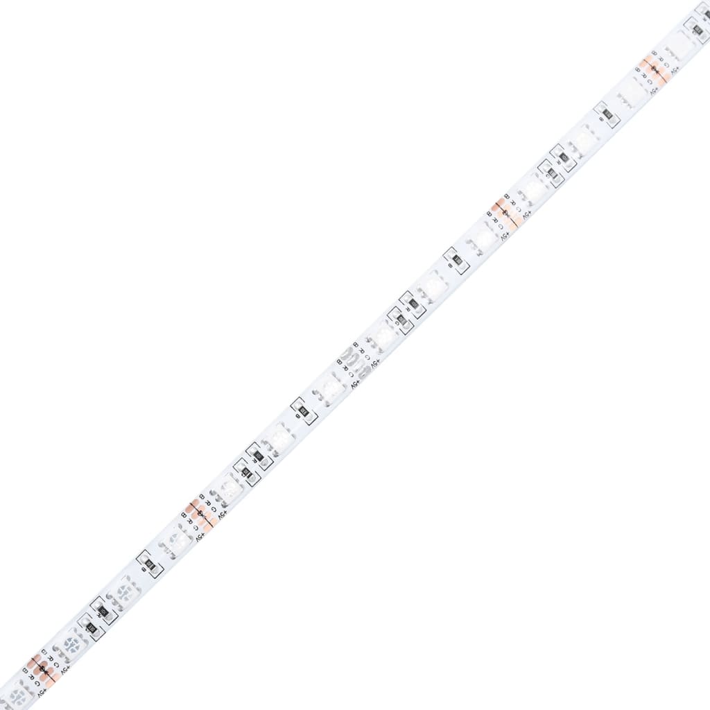 Mesita de noche con luces LED madera de ingeniería gris Sonoma - Imagen 11