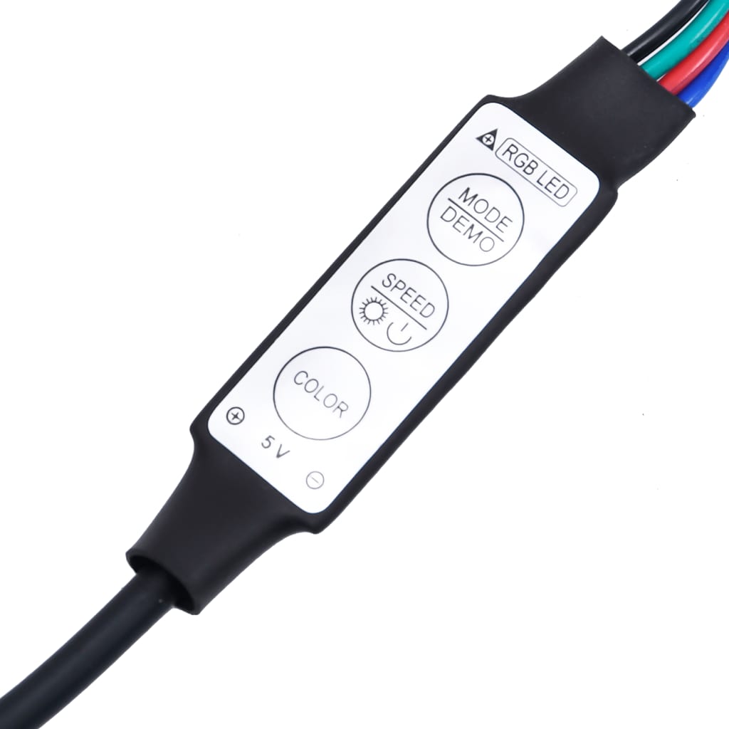 Mesita de noche con luces LED madera de ingeniería gris Sonoma - Imagen 11