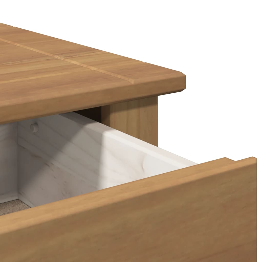 Mesita de noche Panama madera maciza de pino 46x40x57 cm - Imagen 9