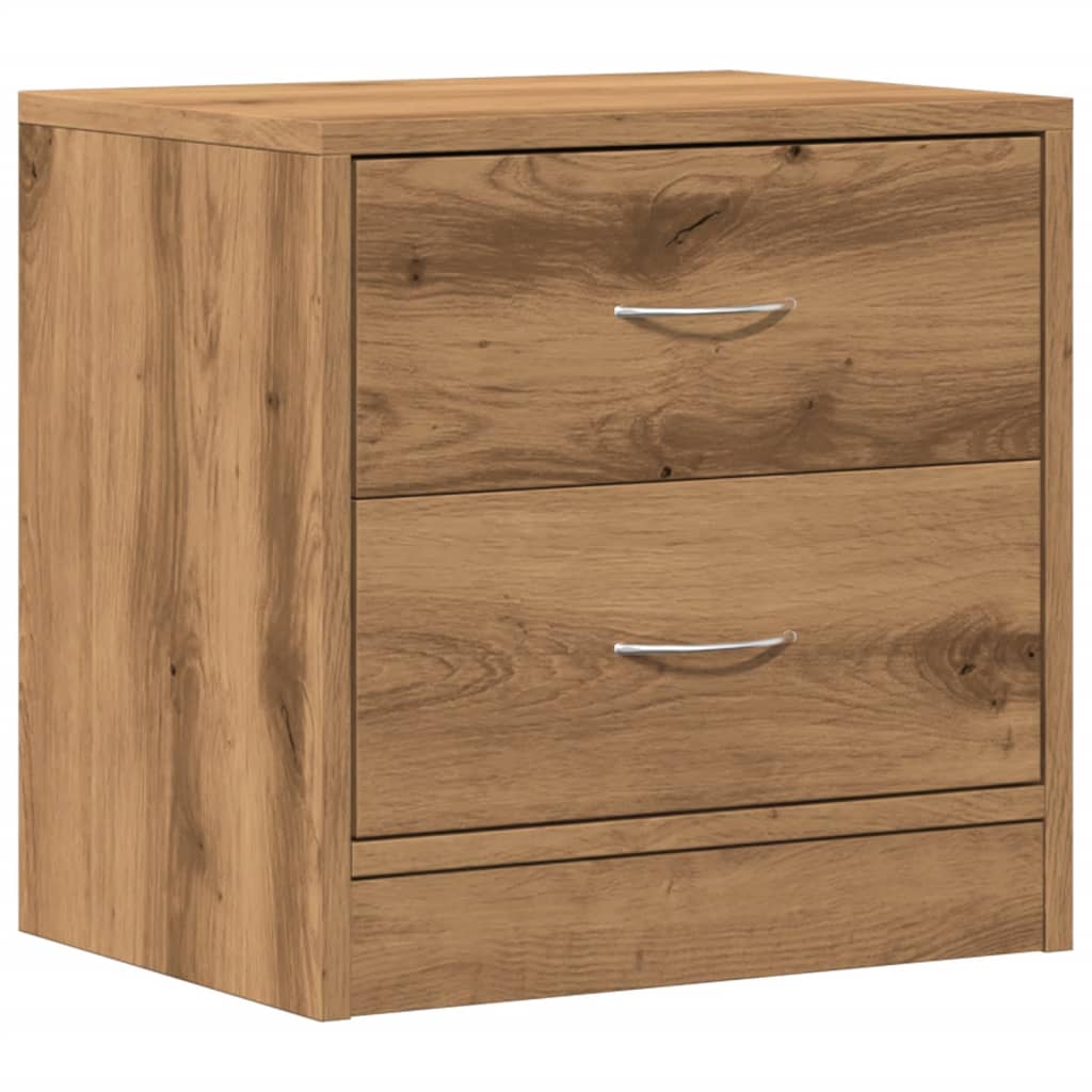 Mesita de noche madera de ingeniería roble artisian 40x30x40 cm - Imagen 2